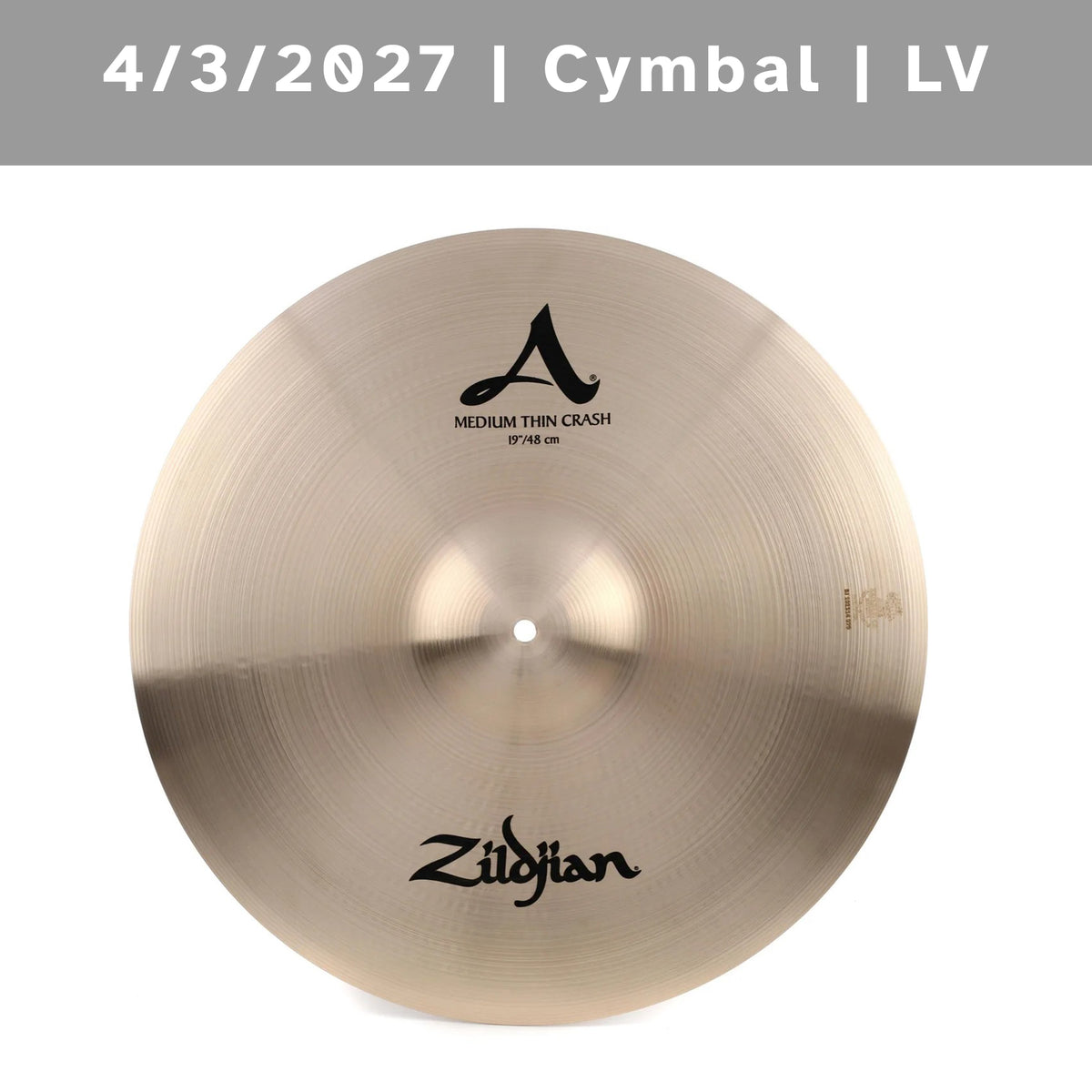 4/3/2027 | Las Vegas NV | Cymbal Meet & Greet - Saturday